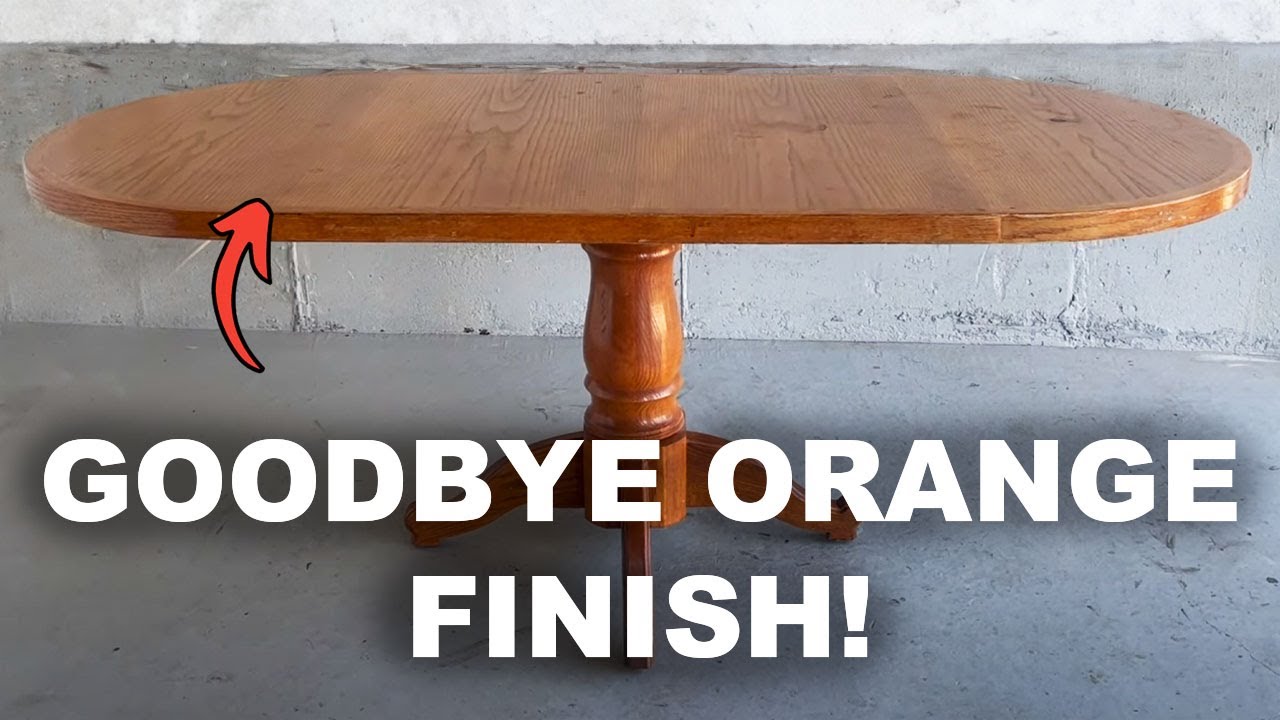 Stripping Orange Stain From A Wood Dining Table | Furniture Restoration & Refinishing