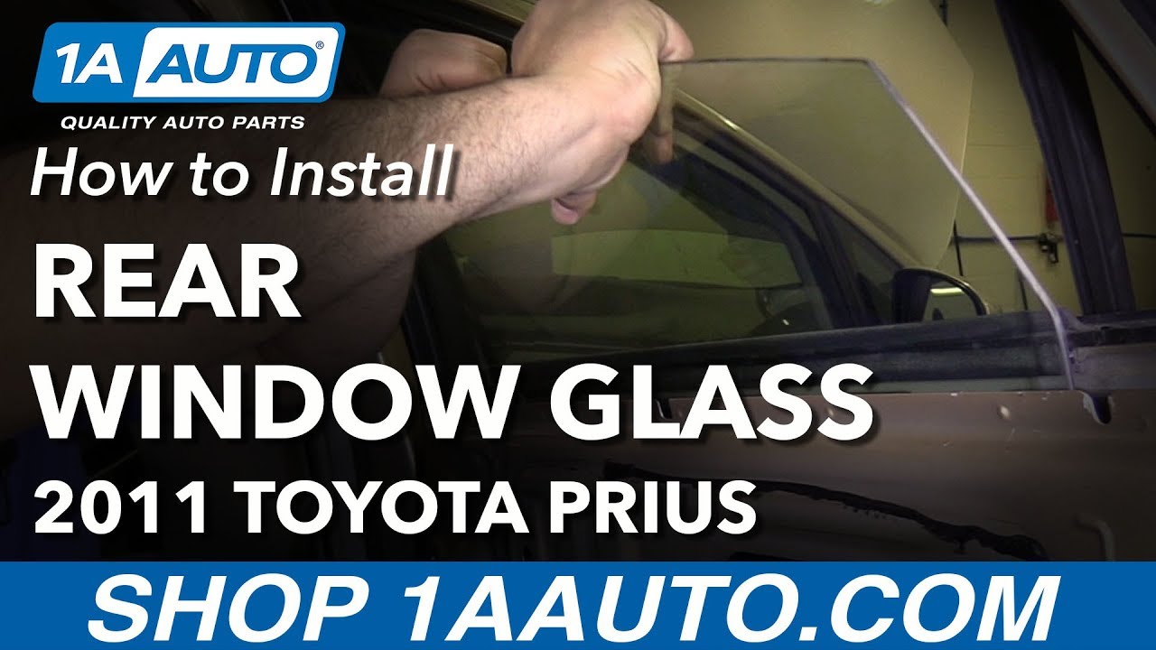 How to Remove Rear Window Glass 10-15 Toyota Prius