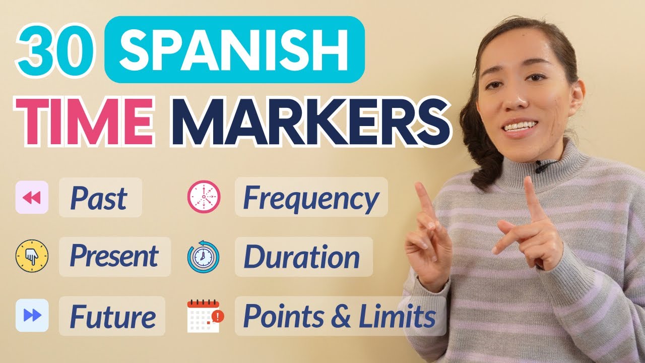 30+ Spanish Time Markers: For past, present, future, frequency & duration