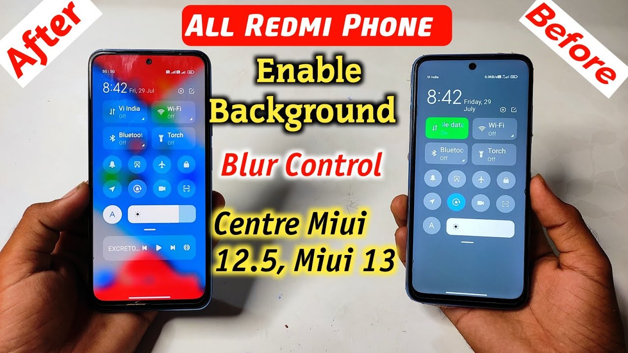 How to Enable Control Center Background Blur in MIUI 12.5 and MIUI 13