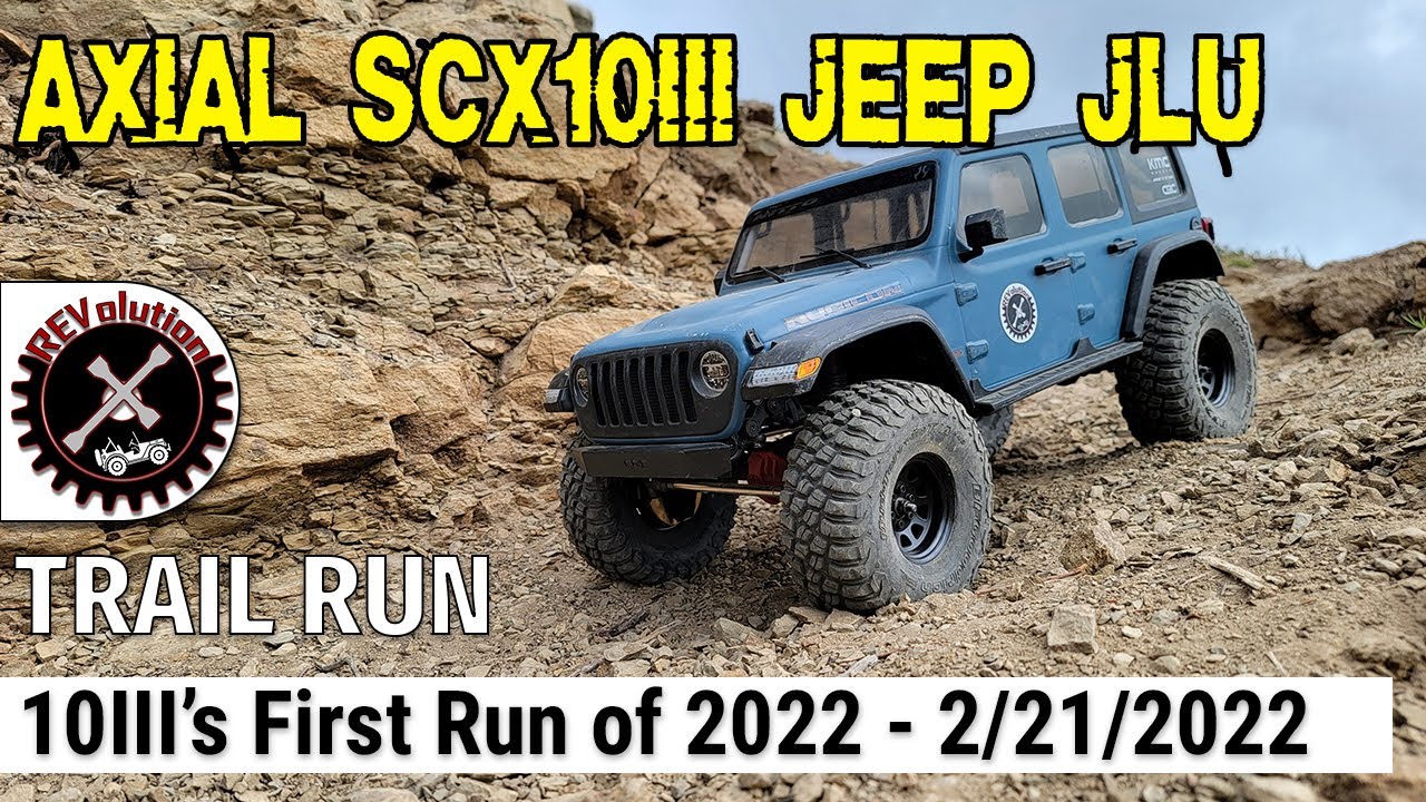 Axial SCX10III Jeep JLU - Trail Run - 2-21-2022