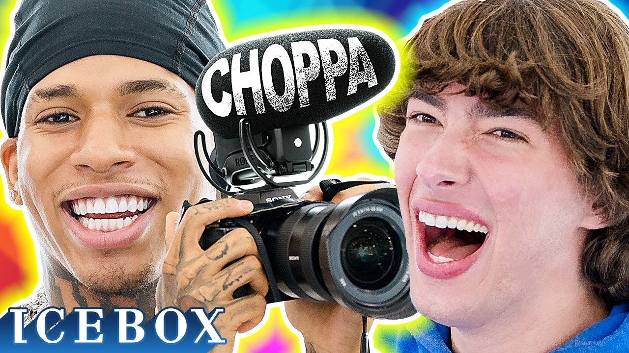 NLE Choppa Runs Into Baylen Levine at Icebox!