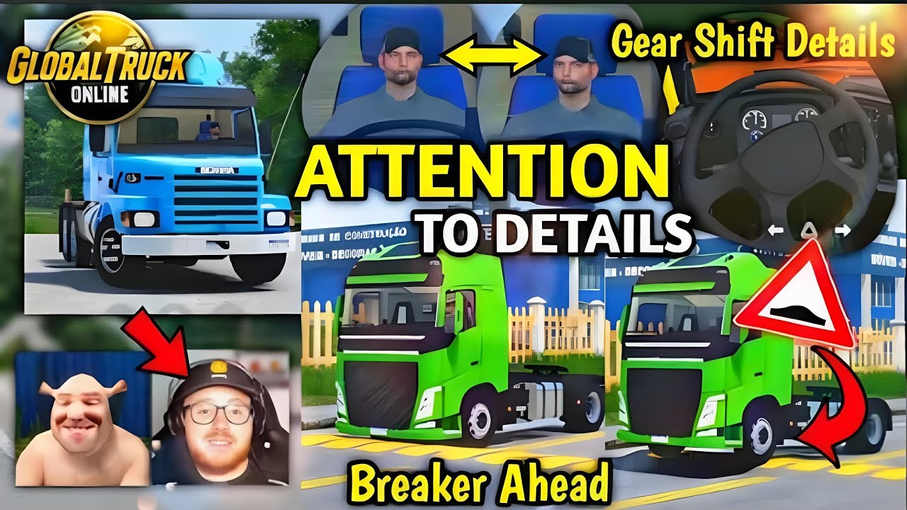Global Truck Online - Realistic Speed Breakers & Attention to Details!