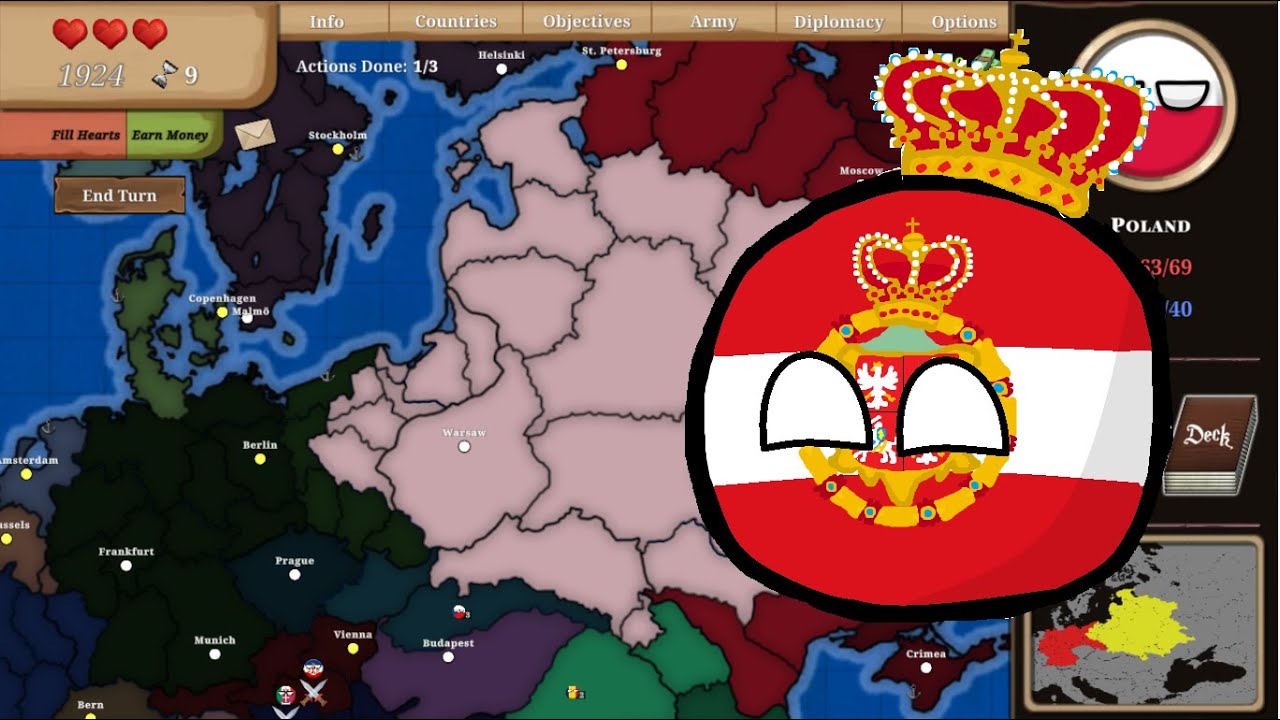 Formando Polonia Lithuania en Countryball Europe 1890