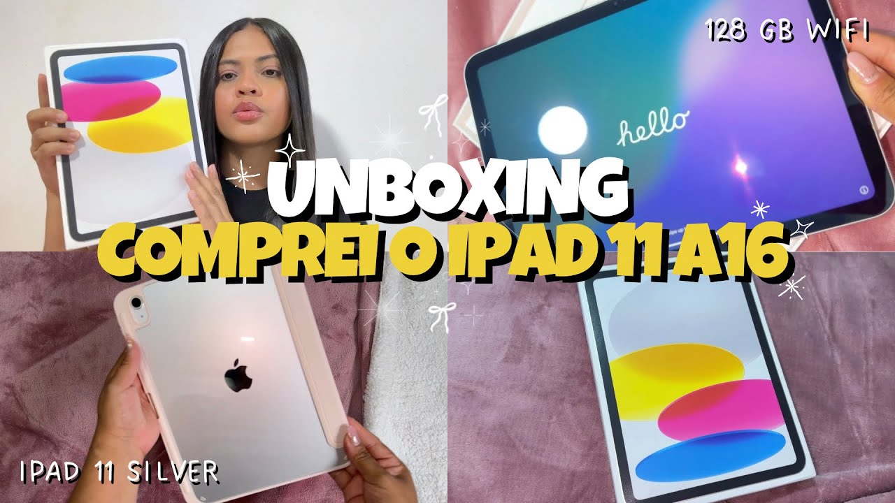 COMPREI O IPAD 11 A16  128GB | UNBOXING | CAPA & PELÍCULA 
