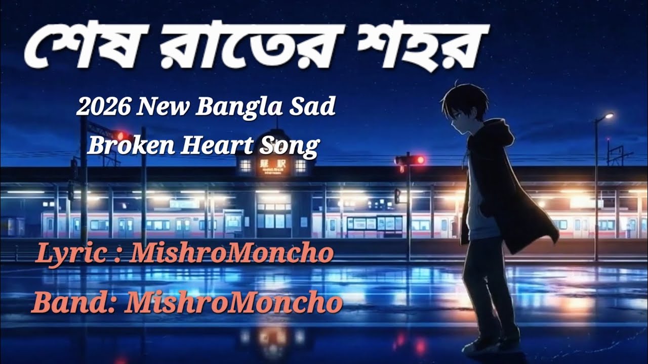 শেষ রাতের শহর | Bangla Sad Rock 💔 Broken Heart  Song 🤍 | Lyric : MishroMoncho | Band : MishroMoncho 