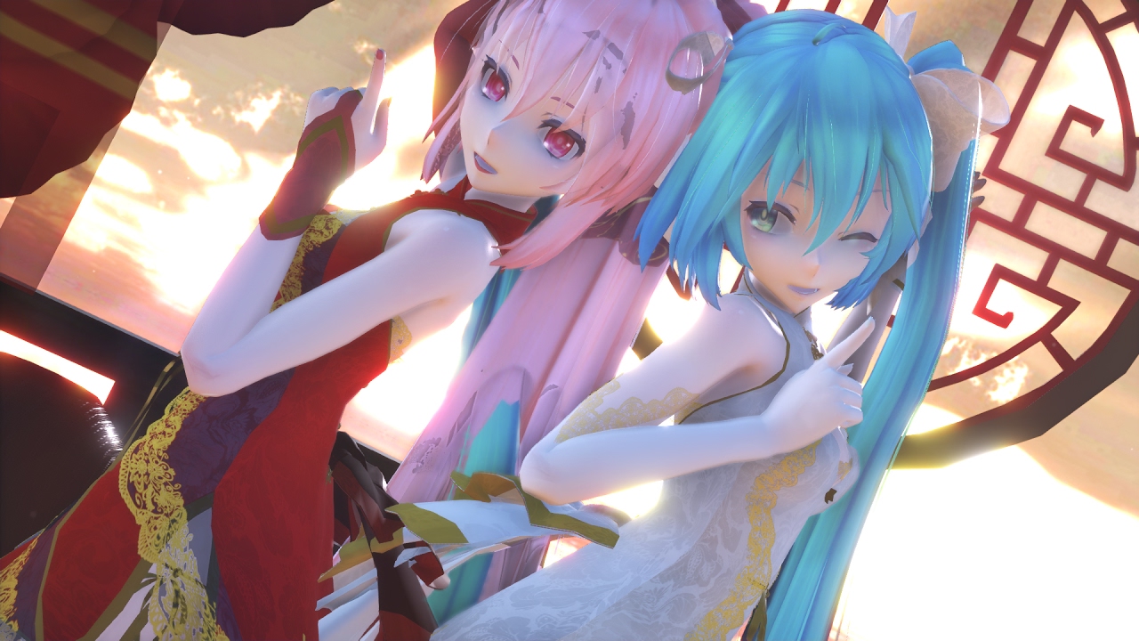 【MMD】愛Dee - TDA China Dress Luka X Miku Canary  HD 1080p