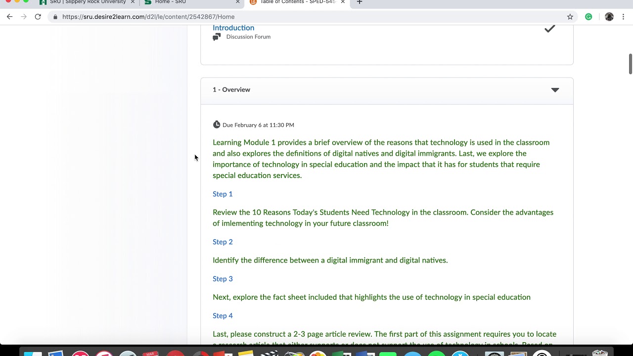 D2L Tutorial - Slippery Rock University