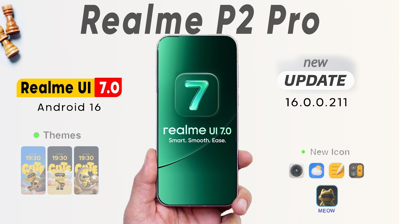 Realme P2 Pro Realme UI 7.0 Update: 50+ New Features | Android 16 New Update | Realme UI 7.0 Update🔥
