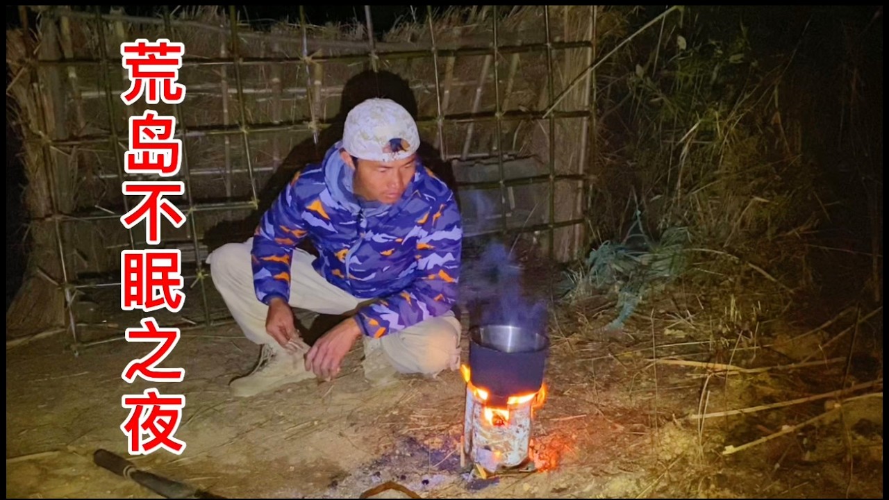挑战荒岛过年遭遇大风降温所带来的寒潮影响#荒岛求生 #荒岛过年 #世外桃源