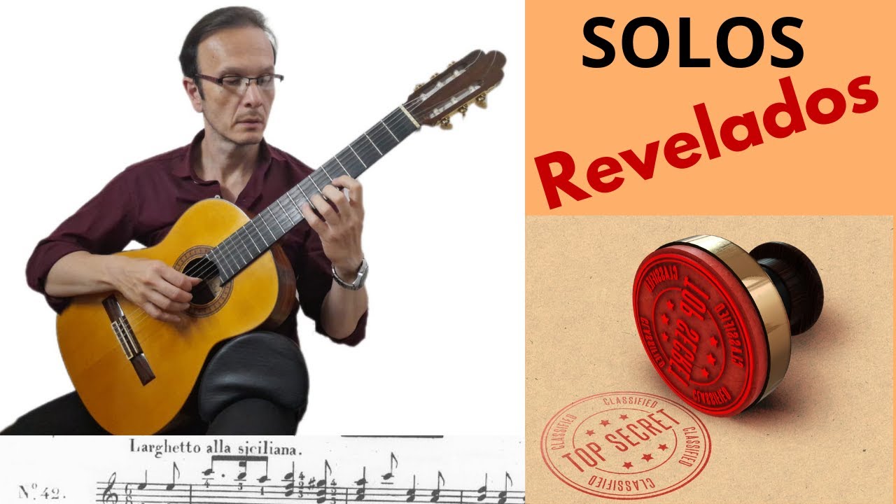 SOLOS de GUITARRA descubriendo el Larghetto más hermoso de CARULLI