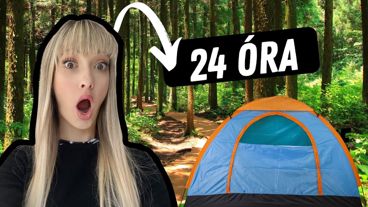 SÁTORBAN voltam 24órát (és ami közben történt...😱) | #tiktok #fanniburjan #24hours
