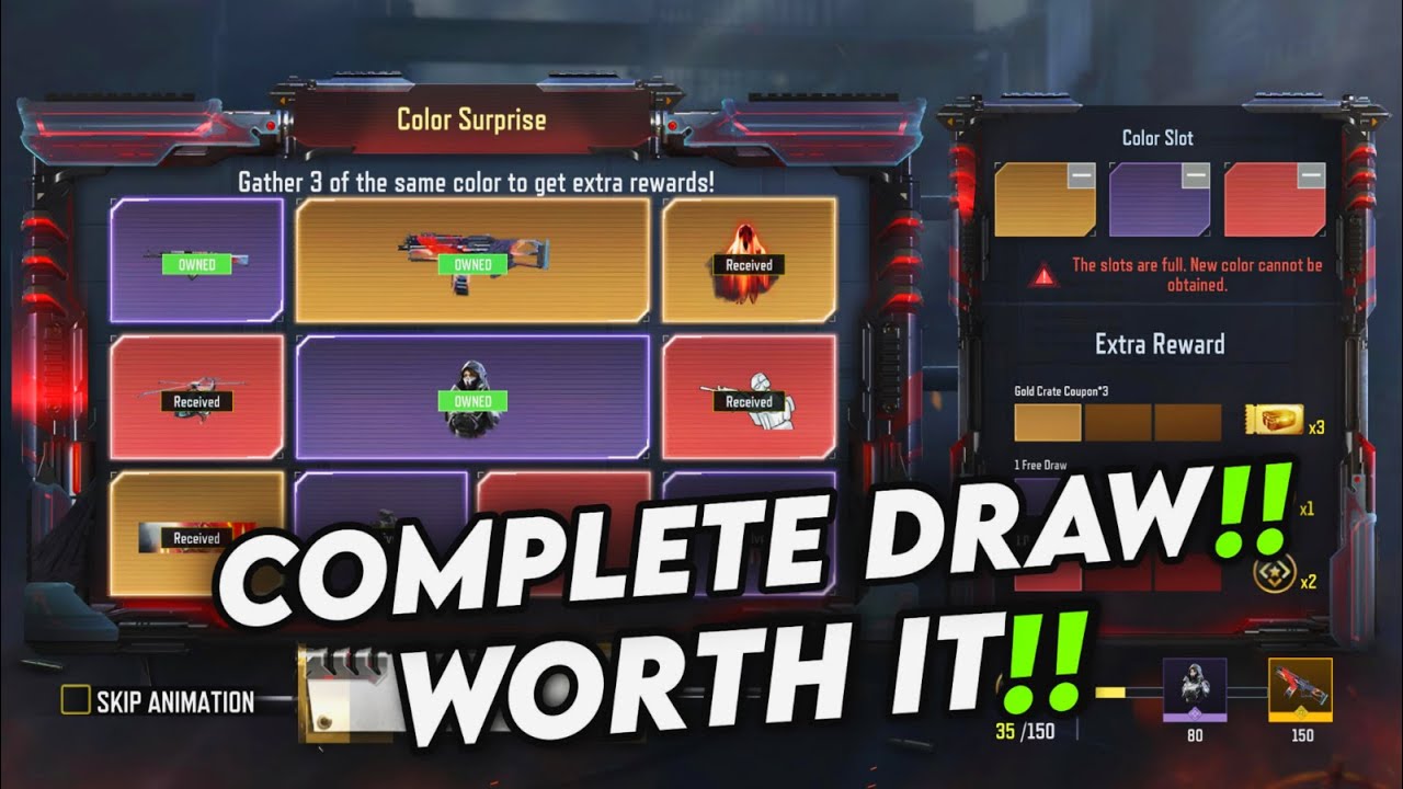 Buying Legendary JAK 12 Molten Mirror from new color surprise event in codm | color surprise event