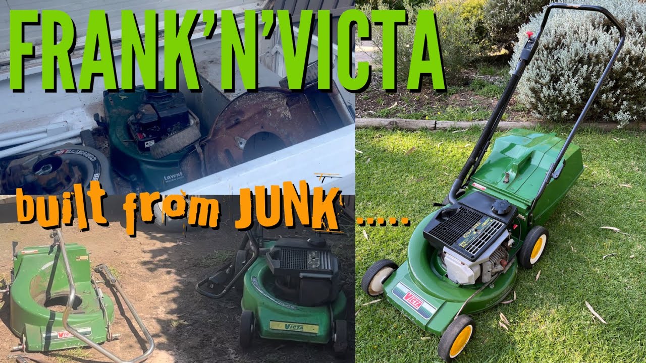 Will it Start?  VICTA Frankenstein 2 Stroke Lawnmower - Built from Junk!