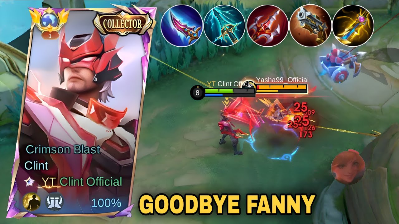 GOODBYE FANNY NO LATE GAME🔥!! CLINT ONE SHOT BUILD AND EMBLEM IS FINALLY HERE!! - MLBB
