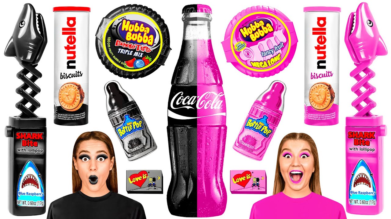 Челлендж с Едой «Розовое или Черное» | Фантастическая Кулинарная Битва от DaRaDa Challenge