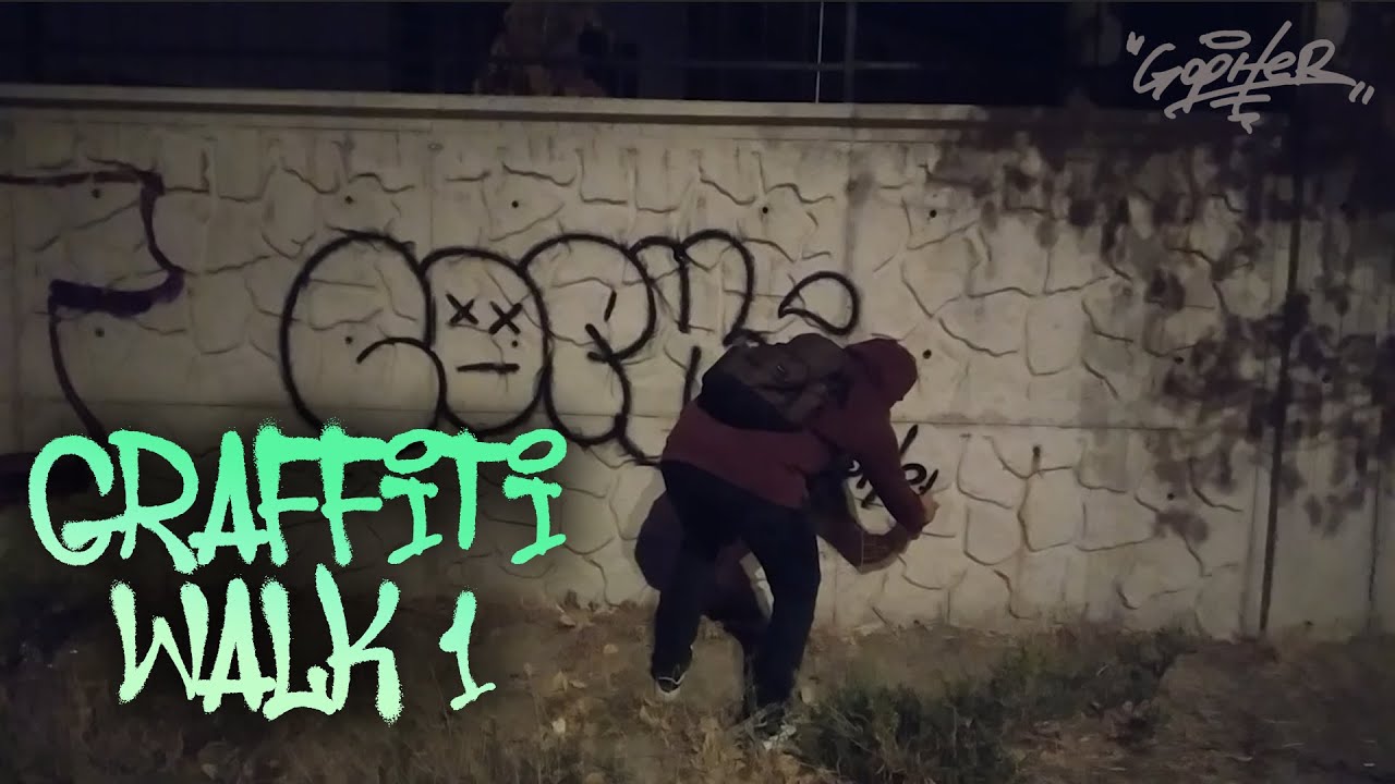 Stencil and Throwup - Graffiti Walk 1 | Gopher