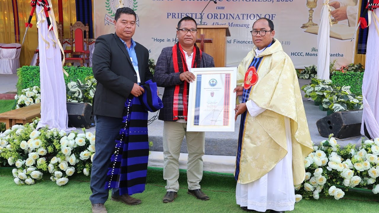 FELICITATION to newly Ordained Priest Rev. Fr. TS. Albert Monsang_Diocese of Itanagar