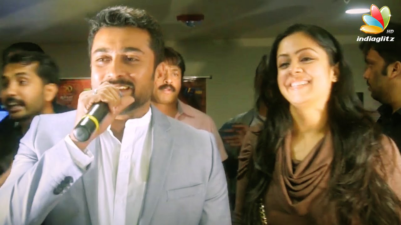 Surya and Jyothika Speech at 24 Movie USA Premier Show | Interview