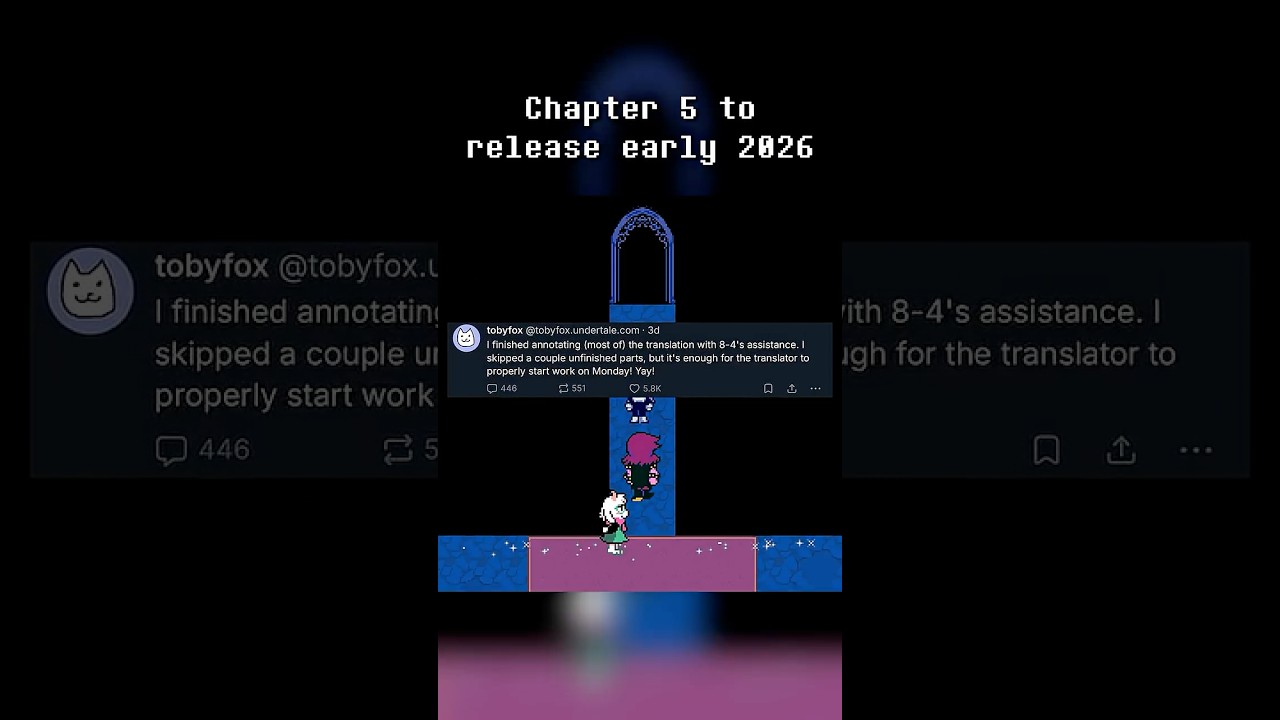 Is Deltarune Chapter 5 Coming Soon? #deltarune #undertale #tobyfox #gaster #indiegame #sans #release