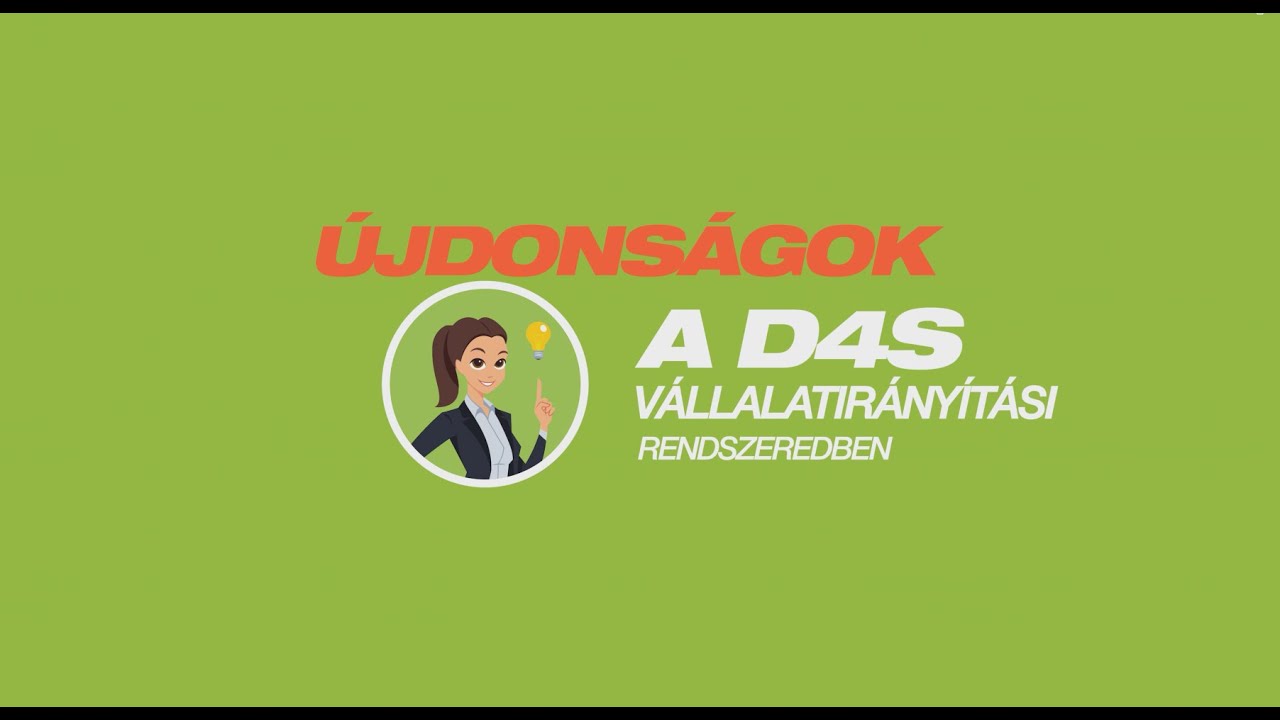 Újdonságok a D4S-ben: EPR, blokk bizonylat, egyedi termékcímke, kontrolling változások