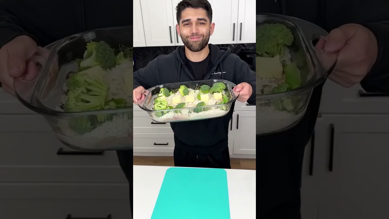 Самый простой ужин из курицы и риса.
