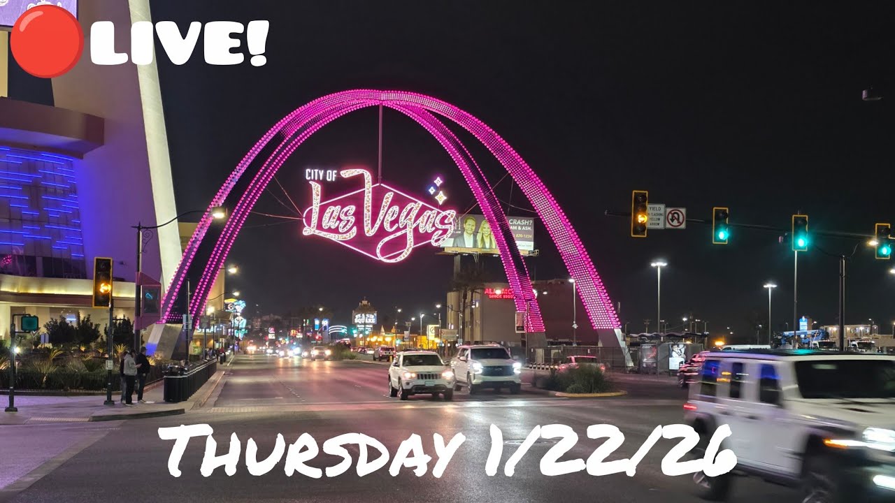 🔴LIVE! LAS VEGAS STRIP THURSDAY NIGHT! 1/22/26 #livestream #irl #lasvegas