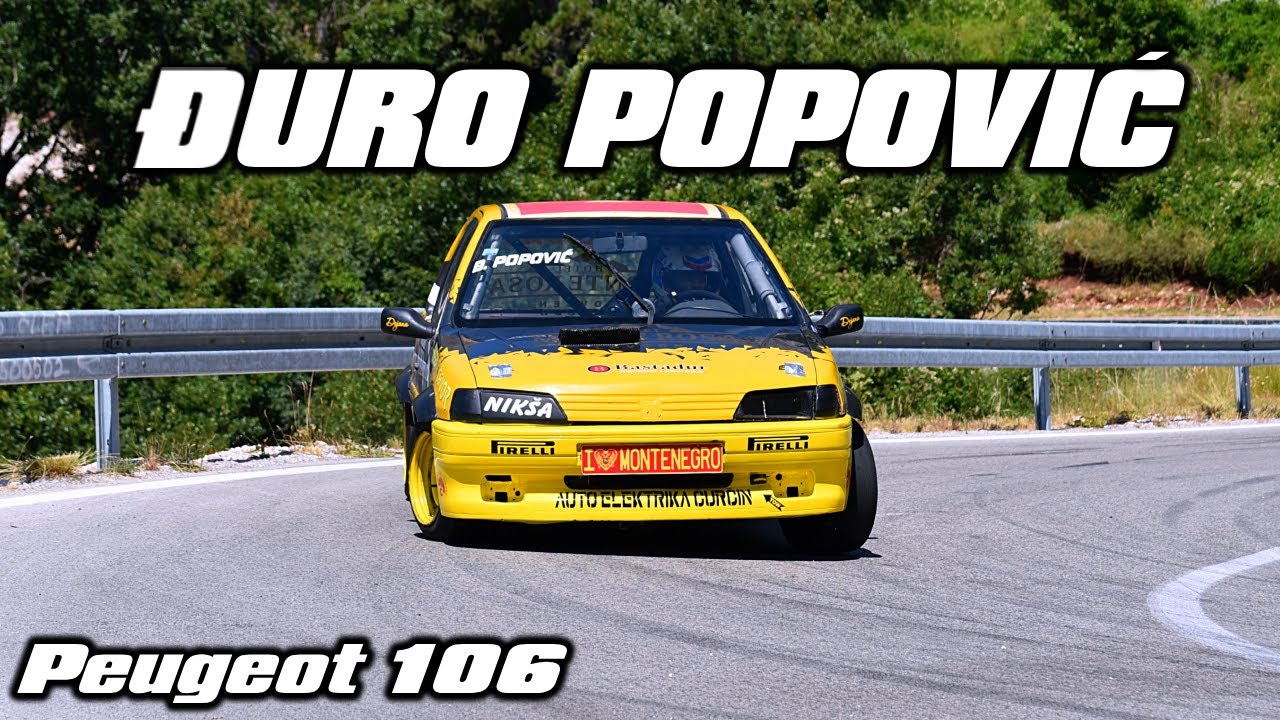 Djuro Popovic - Brdska trka Njegusi 2025 - Peugeot 106 1.4 E1