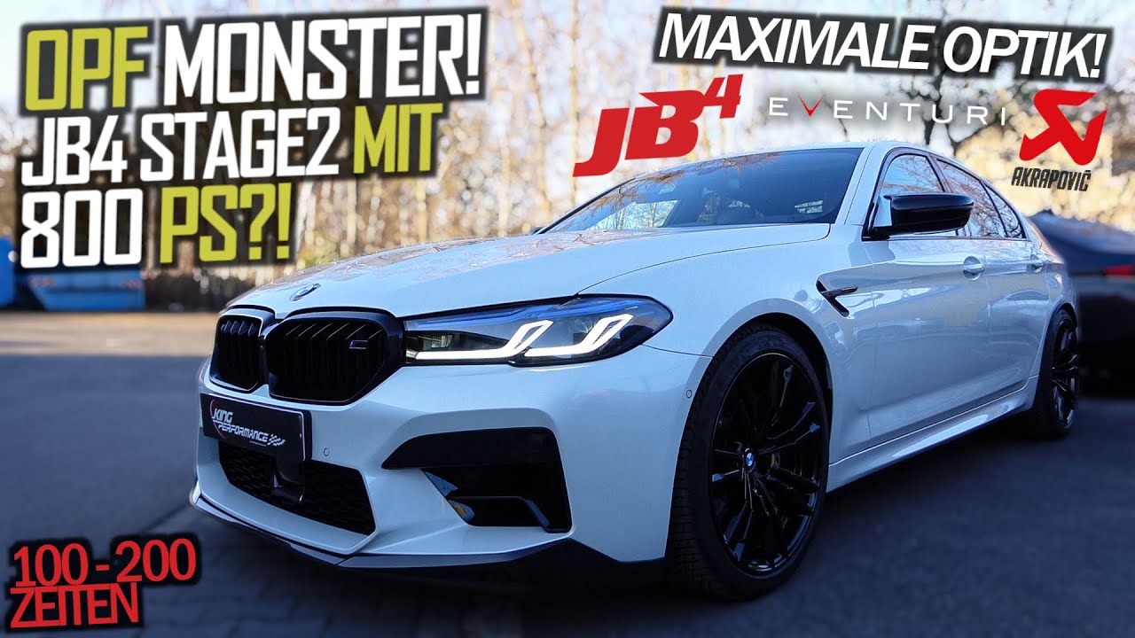 JB4 Tuning Box + Akrapovic Slipon Abgasanlage ESD passend für BMW M5 F90 Competition 2021 TEIL 2