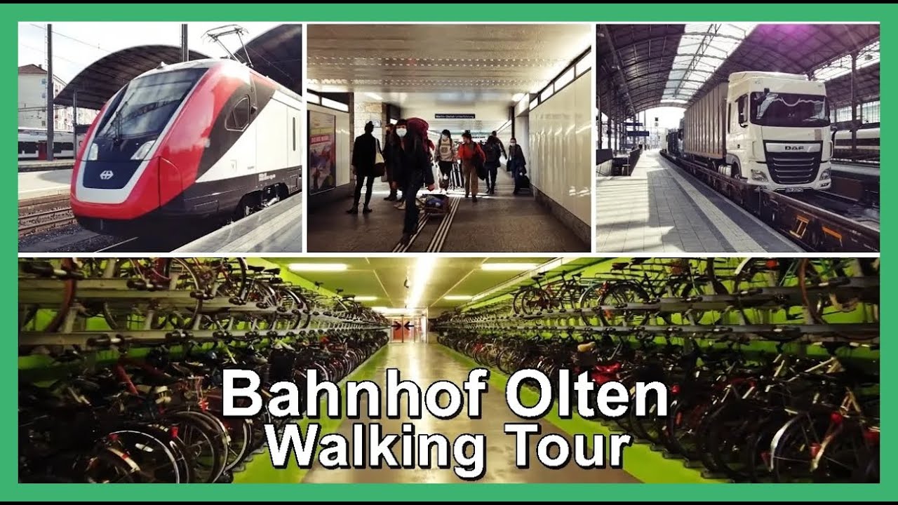 Bahnhof Olten / Rundgang durch einen wichtigen Knotenbahnhof der Schweiz , Solothurn, Schweiz 2021