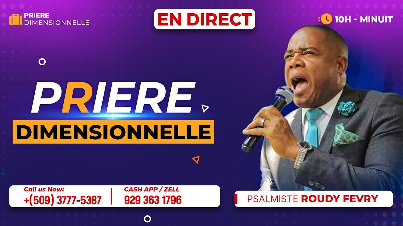 DIMANCHE 11 AOUT 2024 MOMENT DE PRIERE AVEC FRERE ROUDY FEVRY