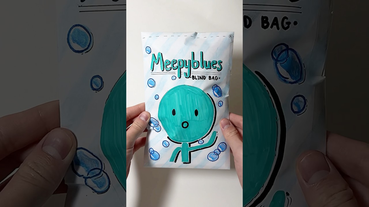 MEEPYBLUES BLIND BAG paper diy 🥶#papercraft #diycrafts #mystery #surprise