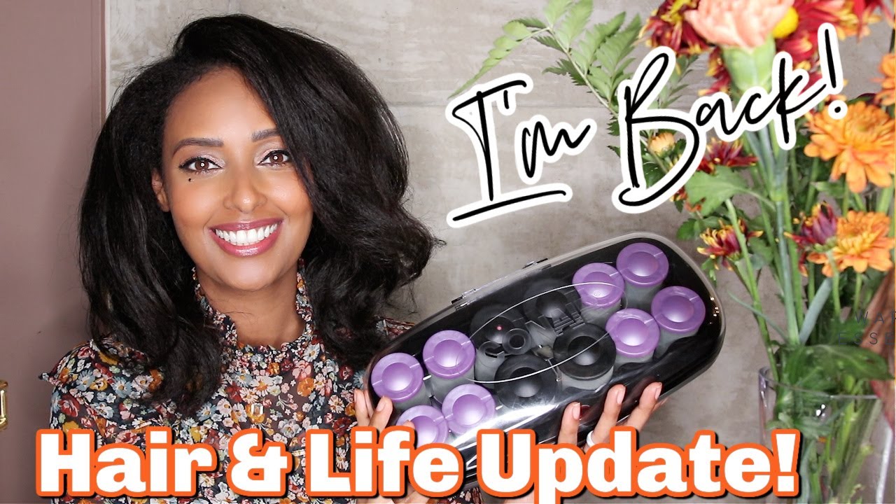 GRWM Hot Rollers | Life & Natural Hair Update: Major Hair Setback 😞 Burn Out, Spiritual Growth, etc.