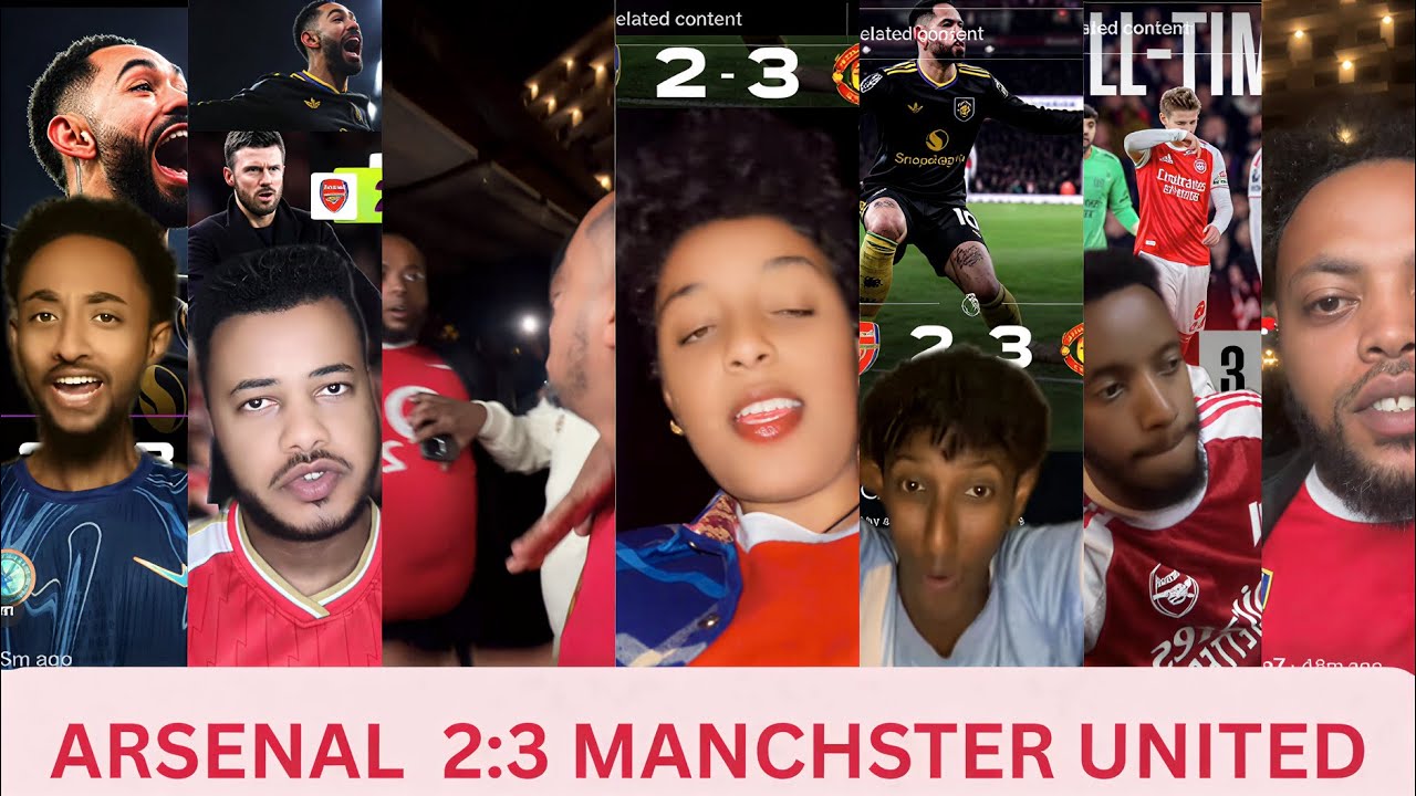 ማን ዩናይትድ አርሰናልን በሜዳው 3ለ 2 ካሸነፈ በኋላ የታዋቂ ቲክቶከርስ ነቆራ|ለቅሶ| ትንተና|ቡረቃ #mensurabdulkeni #manunited#arsenal