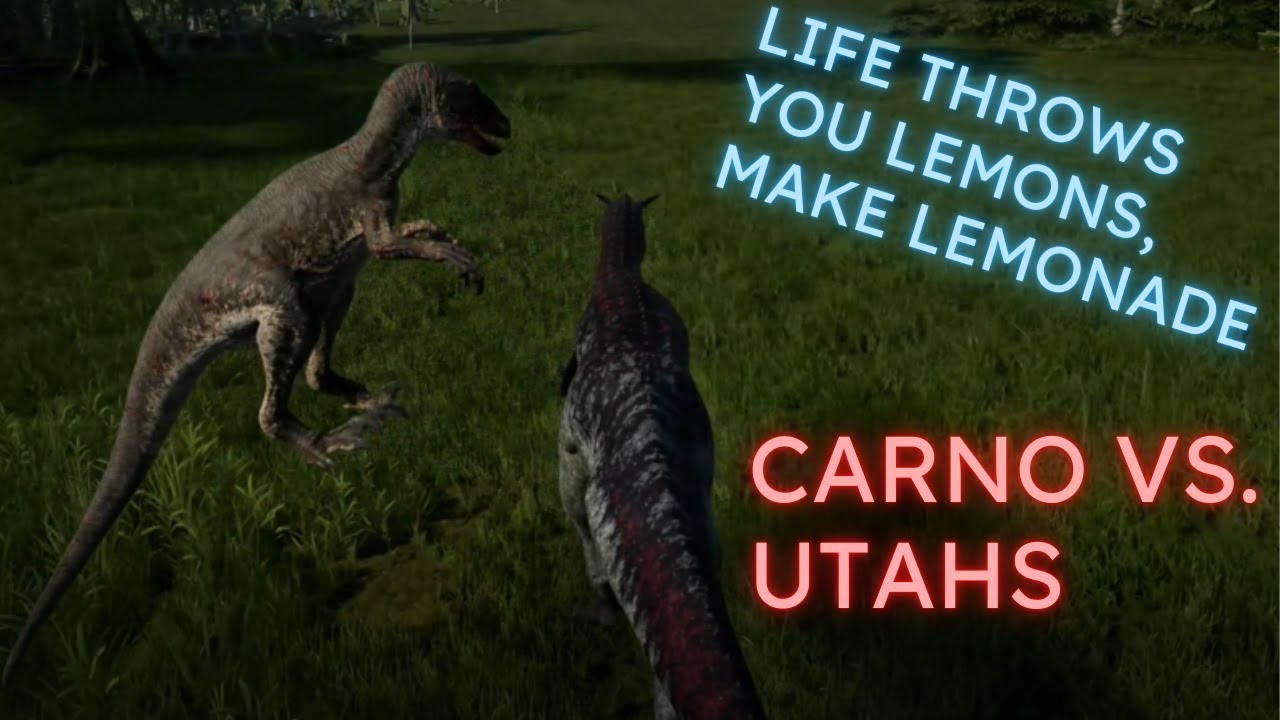 Solo Carno Fights Off A HUGE PACK OF UTAHS! | The Isle Evrima: Carno Vs. Utah