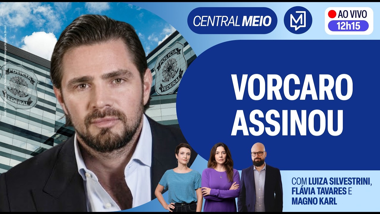 Banqueiro Daniel Vorcaro assina termo de delação | Central Meio