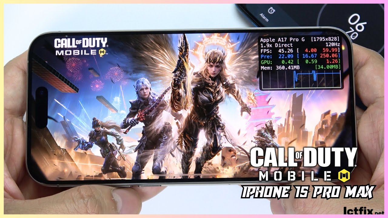 iPhone 15 Pro Max Call of Duty Mobile Gaming test CODM Update | Apple A17 Pro, 120Hz Display