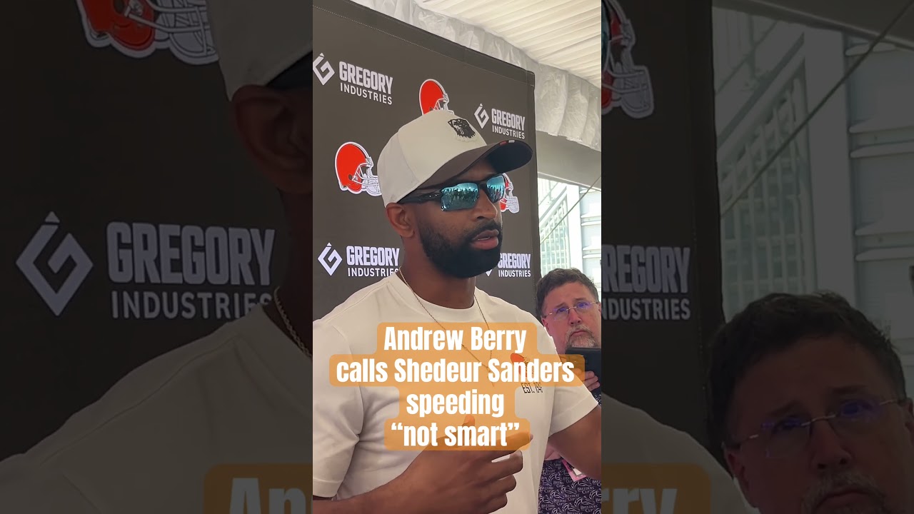#Browns GM Andrew Berry says of Shedeur Sanders&rsquo; speeding tickets: &ldquo;Not smart&rdquo; #shedeursanders