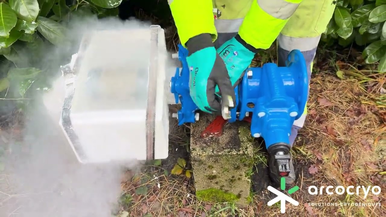 Réalisation d’un bouchon cryogénique en station d’épuration (gel de canalisation)