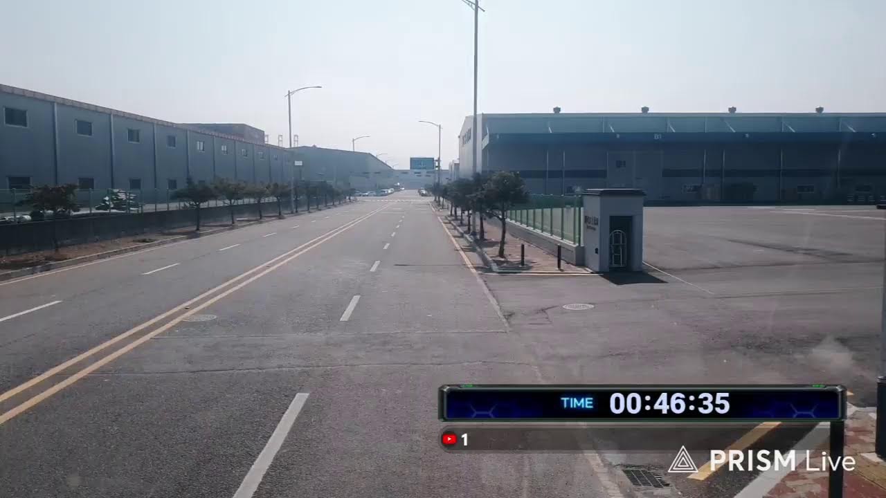 유로트럭 K-Truck 트레일러 드라이브 방송  컨테이너 운송 칠곡 가즈아 Container Trailer 40FT Drive Livestreaming