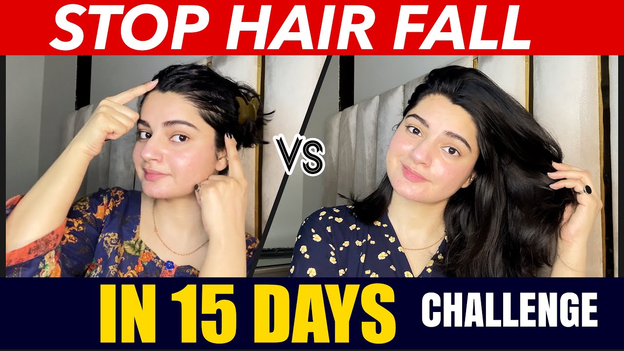 Stop Hair Fall in Just 15 Days ( 100 % Natural Challenge)