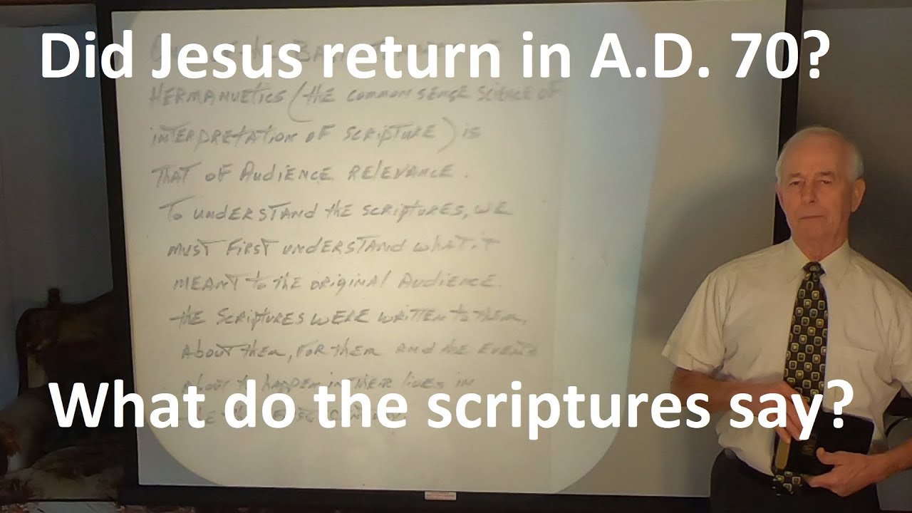 Did Jesus Return in AD 70? (Monte H. Porter)
