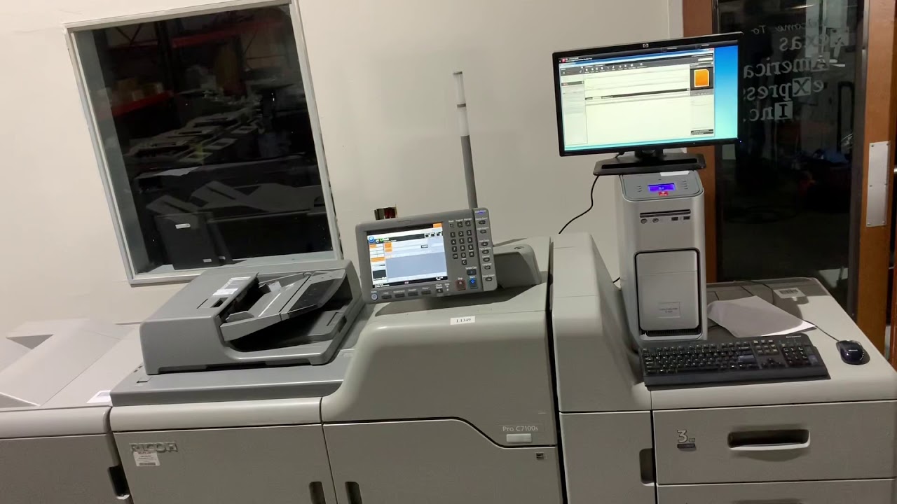 Ricoh Pro C7100S, Trimmer, Bookletmaker, and fiery