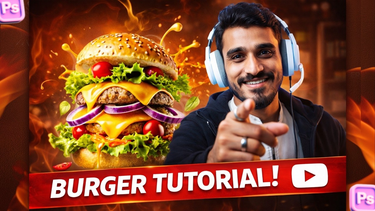 Your Designs Are Good, But You Don’t Have Work? | Burger Tutorial in Photoshop