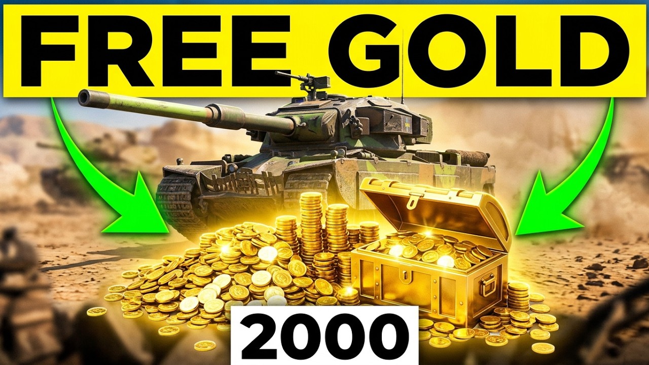 💥🎁1000 or 2000 GOLD for FREE! 🔥 2 NEW Quests! ✨ WoT Blitz
