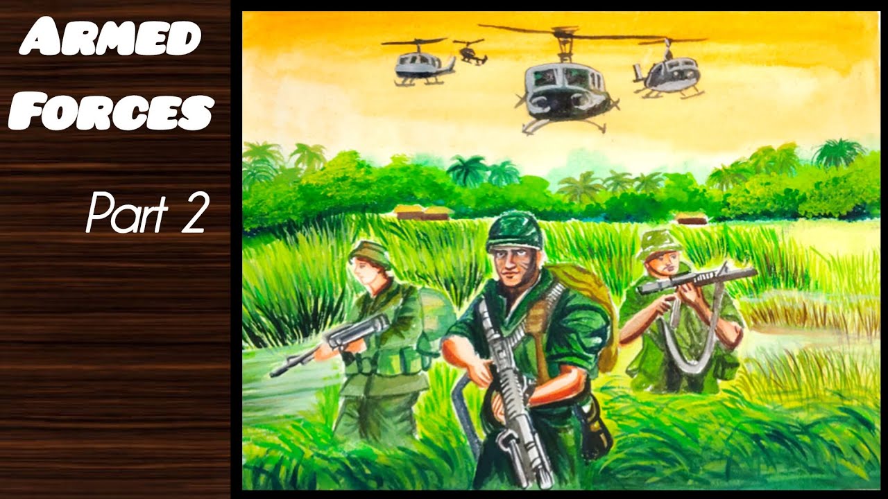 INDIAN ARMED FORCES DAY DRAWING | ARMED FORCES DAY DRAWING #colors #painting #watercolor