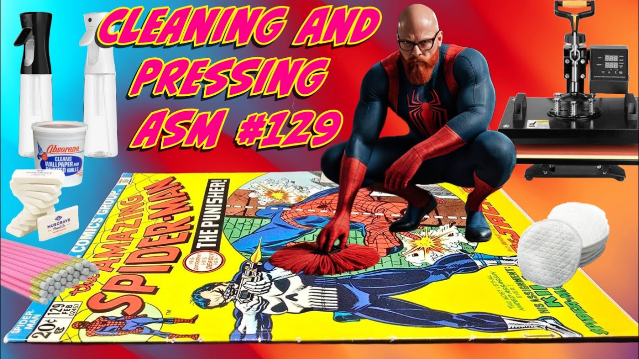 How to Clean & Press an Amazing Spider-Man 129 | Boost CGC Grade & Value!.