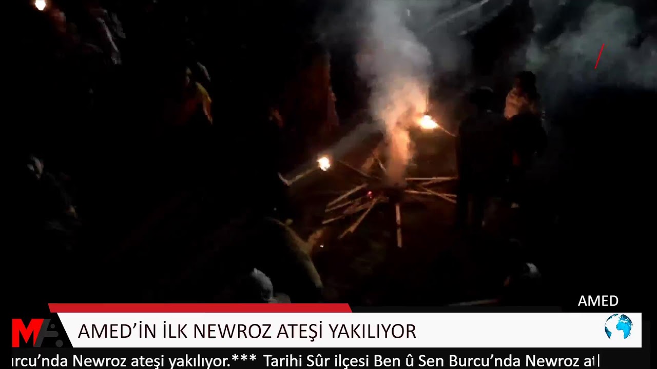 AMED’İN İLK NEWROZ ATEŞİ YAKILIYOR