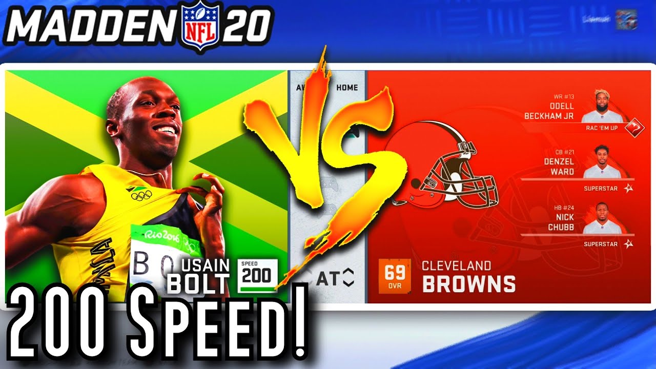 Can a Team of Usain Bolts Beat the Browns? Madden 20