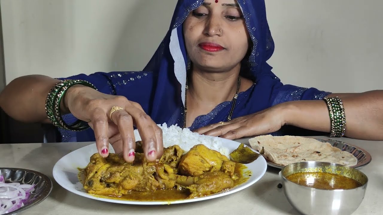Best spicy homecocked chicken leg piece #mukbang